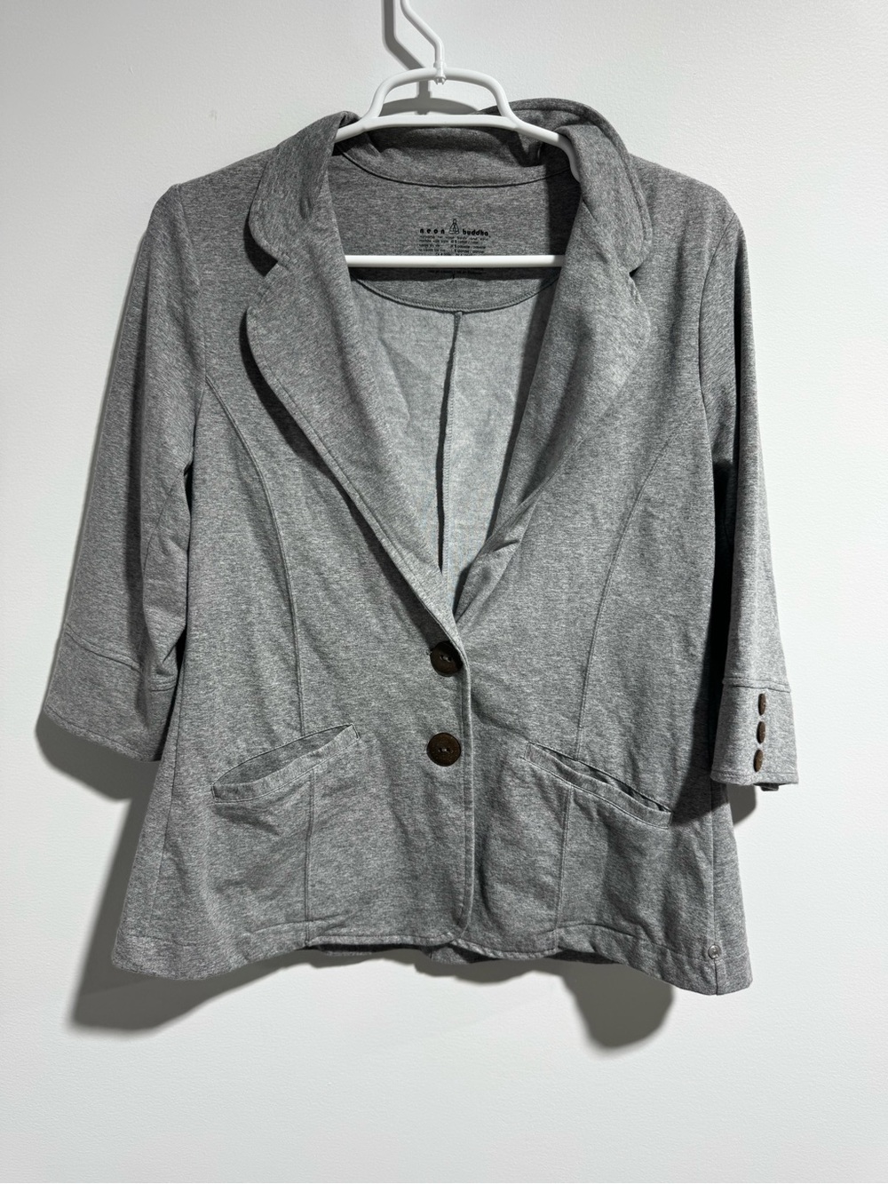 Neon Buddha Heather
Gray Jersey Blazer Size S